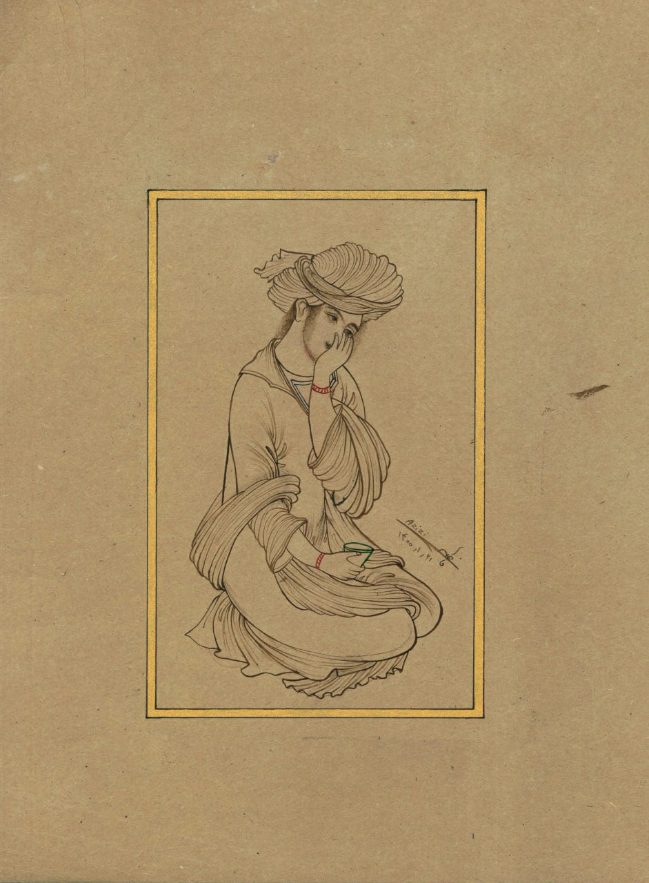 PM-2500117 - Miniature Painting  – Seated Youth