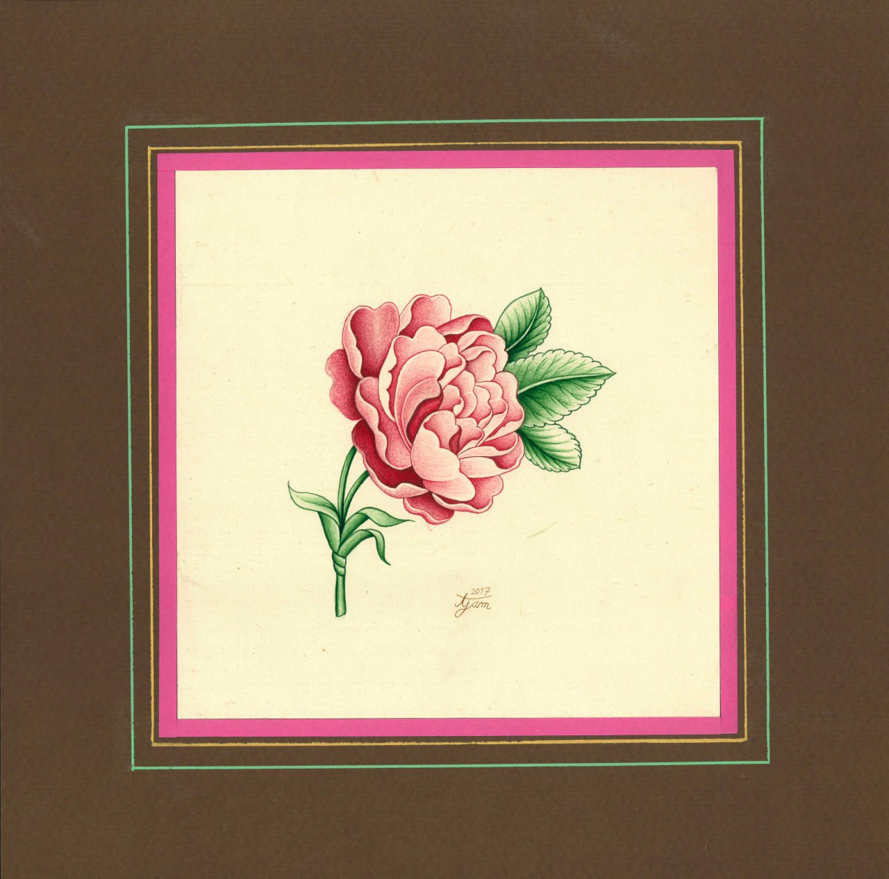 PM-2500125 – Painting – Gol-o-Morgh (Floral Illustration)