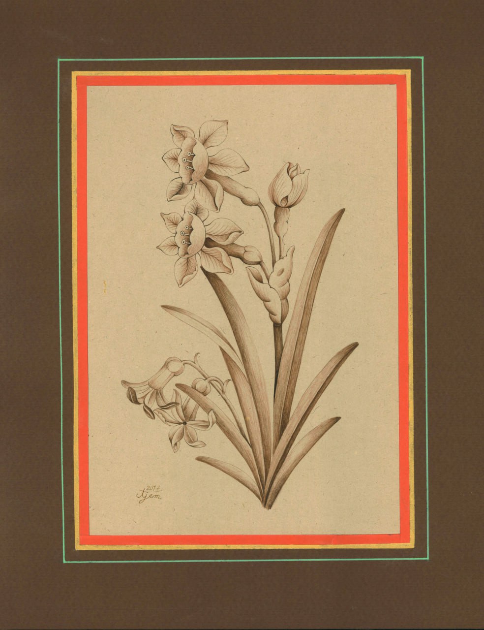 PM-2500125 – Painting – Gol-o-Morgh (Floral Illustration)